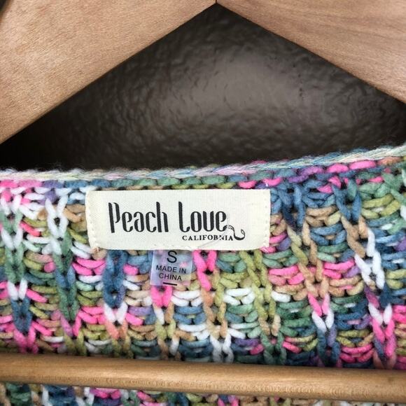 Peach Love California Colorful Sweater - Picture 4 of 7